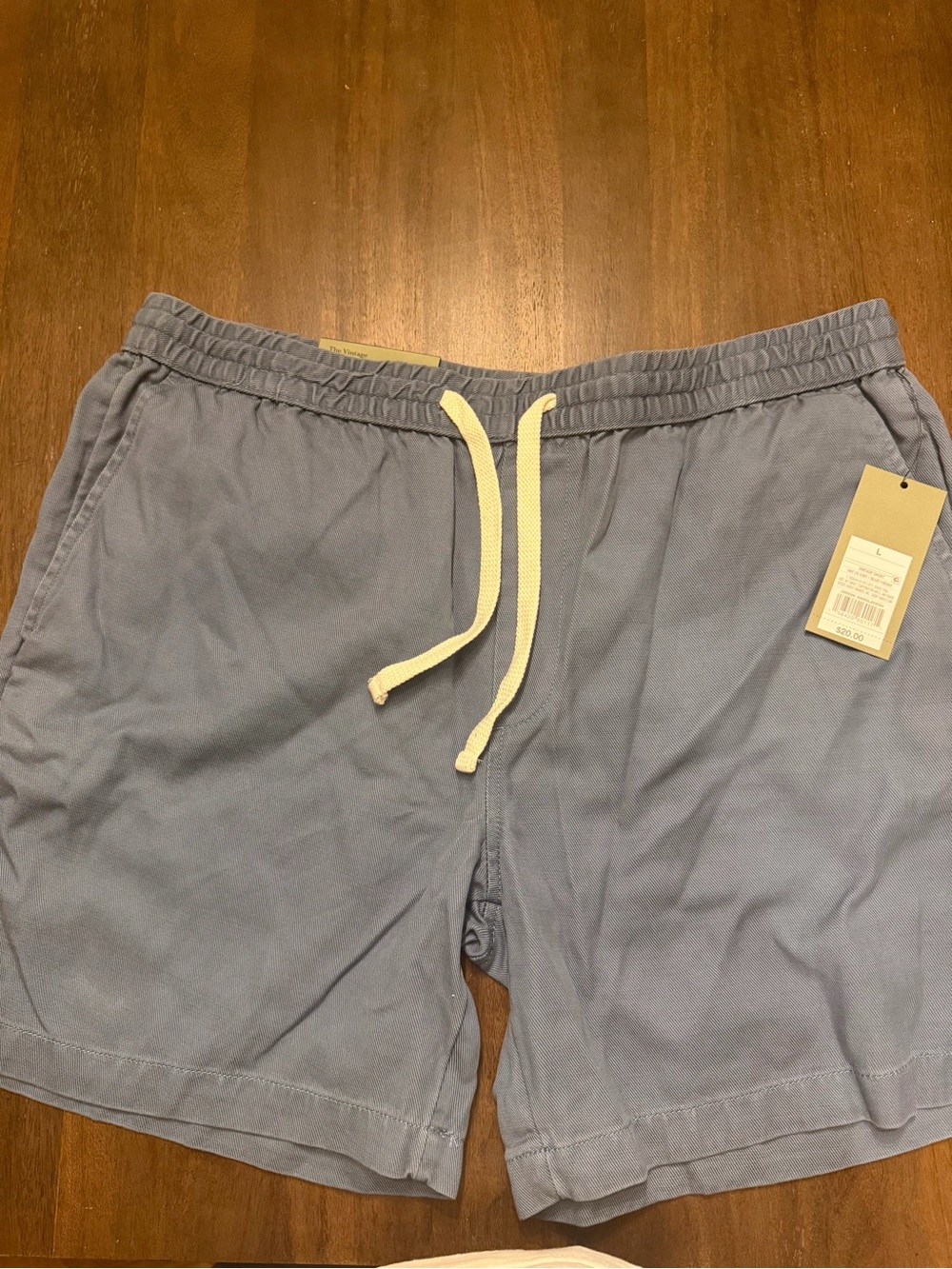Goodfellow & Co Blue “The Vintage”Drawstring Shorts 7” Inseam- large